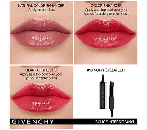 givenchy beauty black lipstick|givenchy rouge interdit temptation black.